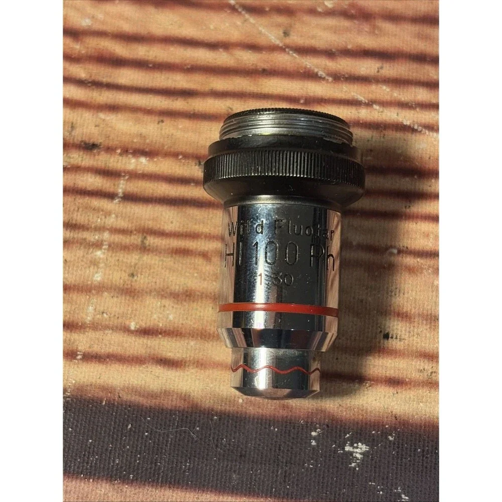 WILD HEERBRUGG 100X FLUOTAR OBJECTIVE MICROSCOPE LENS M20 M11
